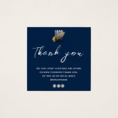 Modern Danke Schmuck Care Card mit Logo (Vorderseite)