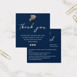 Modern Danke Schmuck Care Card mit Logo