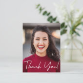 Modern Danke, School Foto Abschluss Ankündigungspostkarte (Stehend Vorderseite)