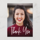 Modern Danke, School Foto Abschluss Ankündigungspostkarte (Vorderseite)