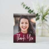 Modern Danke, School Foto Abschluss Ankündigungspostkarte (Stehend Vorderseite)