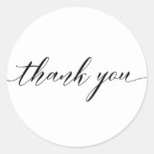 Modern Danke, Script Calligraphy Sticker (Vorderseite)