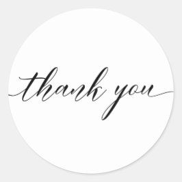 Modern Danke, Script Calligraphy Sticker