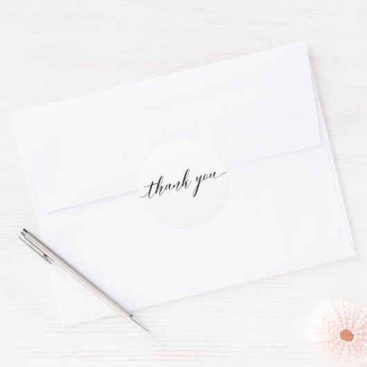 Modern Danke, Script Calligraphy Sticker (Umschlag)