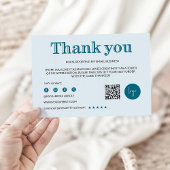 Modern Dankeschön - Karte für kleine Unternehmen