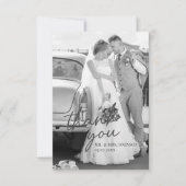 Modern Dankeschön Karte mit Bild (Vorderseite)