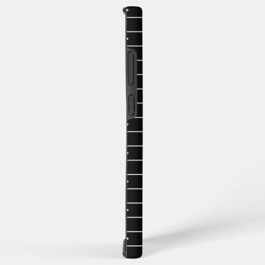 Modern Dark Gothic Pinstripe Lines And Polka Dots Samsung Galaxy Hülle (Rechte Seite)