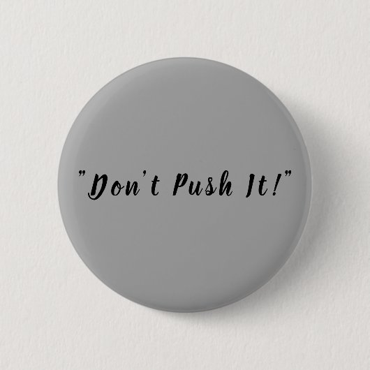 Modern Dark Gray Solid Customizable Round Button (Vorderseite)