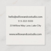 Modern Dark Small Business Terminkarte (Rückseite)