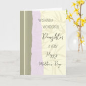 Modern Daughter Happy Mother Day Karte (Gelbe Blume)