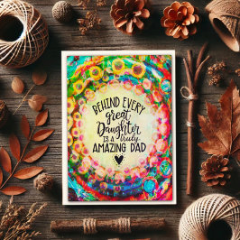 Modern Daughter Vater Inspirivity Card Karte