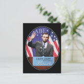 Modern Day Abraham Lincoln Postkarte (Stehend Vorderseite)
