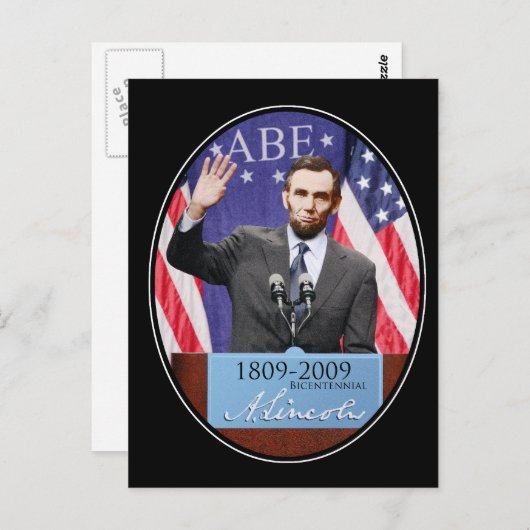 Modern Day Abraham Lincoln Postkarte (Vorne/Hinten)