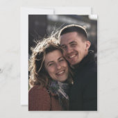 Modern Deco | Black and Gold Photo Back Wedding Save The Date (Rückseite)