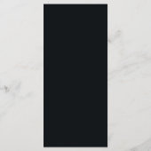 Modern Deco | Reiches Schwarz Menükarte (Rückseite)