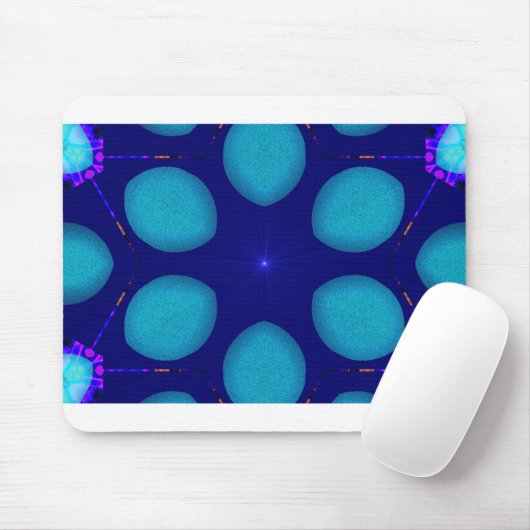MODERN_Decoration_LIGHT STAR_BLUE Mousepad (Mit Mouse)
