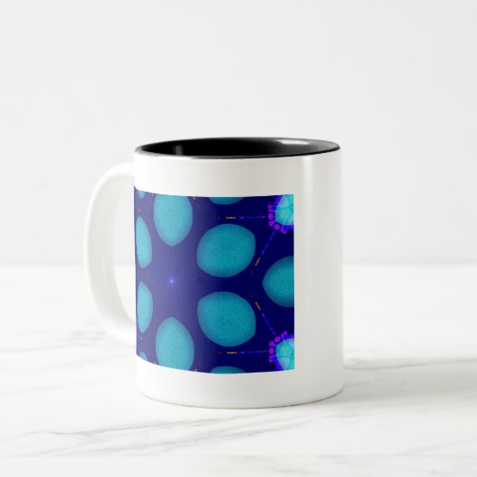 MODERN_Decoration_LIGHT STAR_BLUE Zweifarbige Tasse (Vorderseite Links)