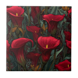 Modern Decorative Calle Lilies Tiles For Kitchen Fliese