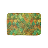 Modern Decorative Geometric Stained Glass Badematte (Vorderseite)