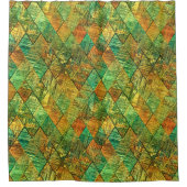 Modern Decorative Geometric Stained Glass Duschvorhang (Vorderseite)