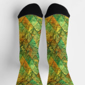 Modern Decorative Geometric Stained Glass Socken (Oben)