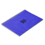 MODERN DEEP BLUE NIEDLICH Spiral Foto Notebook Notizblock (Linke Seite)