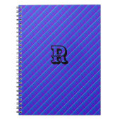 MODERN DEEP BLUE NIEDLICH Spiral Foto Notebook Notizblock (Vorderseite)