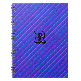 MODERN DEEP BLUE NIEDLICH Spiral Foto Notebook Notizblock