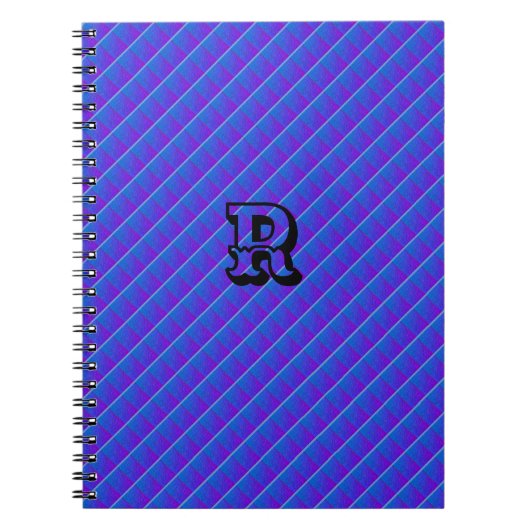 MODERN DEEP BLUE NIEDLICH Spiral Foto Notebook Notizblock (Vorderseite)