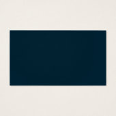 Modern Deep Blue Simple Wedding Registry Card (Rückseite)