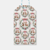 Modern Deer Christmas Baby Shower Gefallen Geschen Geschenkanhänger (Rückseite)