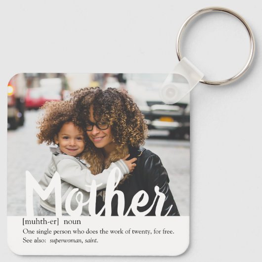 Modern | Definition des Fotos Mutter Schlüsselanhänger (Rückseite)