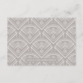 Modern Deko Frame UAWG Enclosure Card - Weiß Begleitkarte (Rückseite)