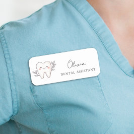 Modern Dental Assistant Namensschild