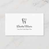 Modern Dental Clinic Logo QR Code  Visitenkarte (Vorderseite)