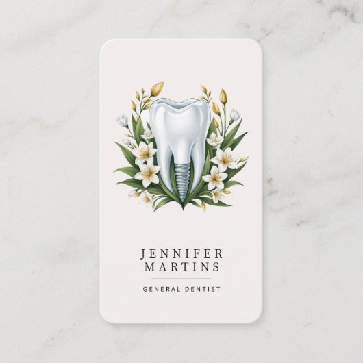 Modern Dentis Logo Visitenkarte (Vorderseite)