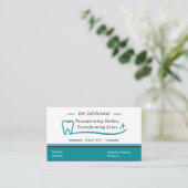Modern Dentist Business Card Template Visitenkarte (Stehend Vorderseite)