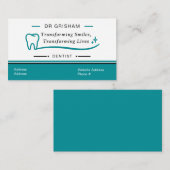 Modern Dentist Business Card Template Visitenkarte (Vorne/Hinten)