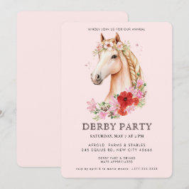 Modern  Derby Party  Einladung