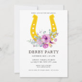 Modern  Derby Party  Einladung (Vorderseite)