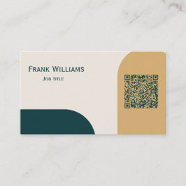 Modern Design Business Card with QR Code Visitenkarte