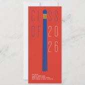 Modern Design Grad Announcement | Color-Editable (Vorderseite)