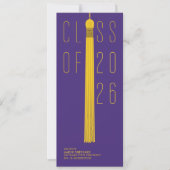 Modern Design Grad Announcement | Color-Editable (Vorderseite)