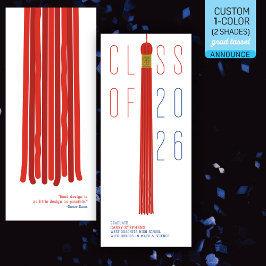Modern Design Grad Announcement | Color-Editable