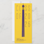 Modern Design Grad Announcement | Color-Editable (Vorderseite)