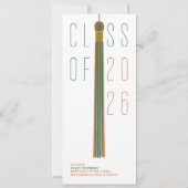 Modern Design Grad  Announcement | Color-Editable (Vorderseite)
