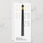 Modern Design Grad Announcement | Color-Editable (Vorderseite)