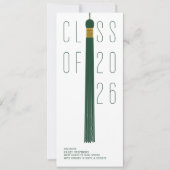 Modern Design Grad Announcement | Color-Editable (Vorderseite)