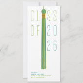 Modern Design Graduation Announcement | Color-Edit (Vorderseite)