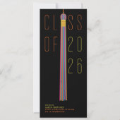 Modern Design Graduation Announcement | Color-Edit (Vorderseite)